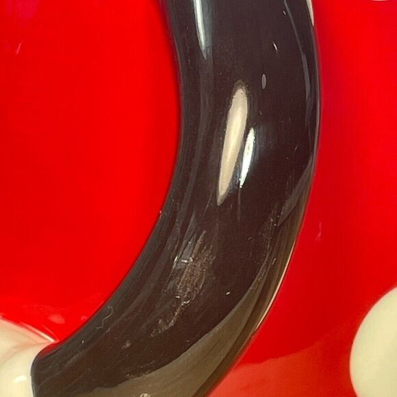 Disney Minnie Mouse Double Handle 3D Mug Red White Polka Dot Torso Galerie - Picture 6 of 10